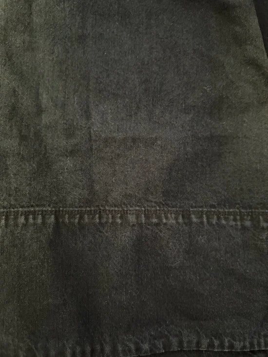 NWT Free People DenimWashed Harlow A Line Mini Dress in Anthracite 2 pockets - Picture 9 of 11